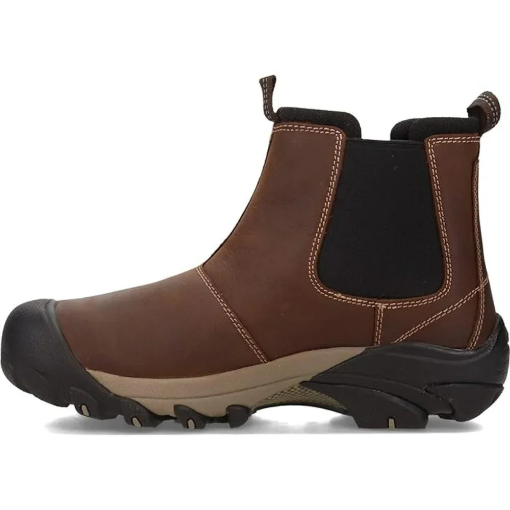 Brand New Keen Men Slip-on Targhee 2 Chelsea Hiking Casual Leather Boots - Picture 8 of 11